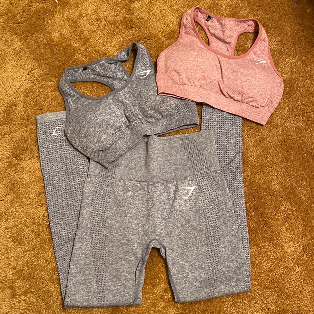 Gym shark flex leggings and sports bras